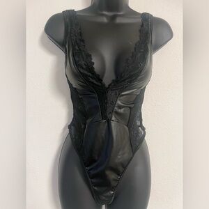Black Lace Edgy Bodysuit